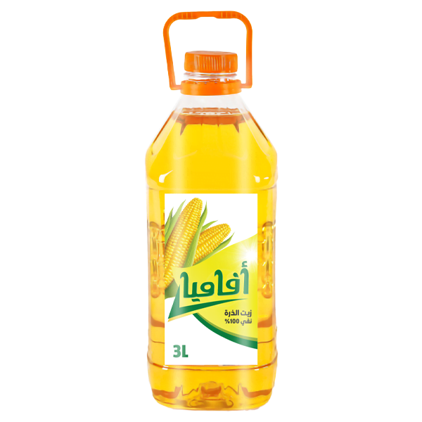 Pure Corn Oil Afamia 3 L Square Pet Bottle