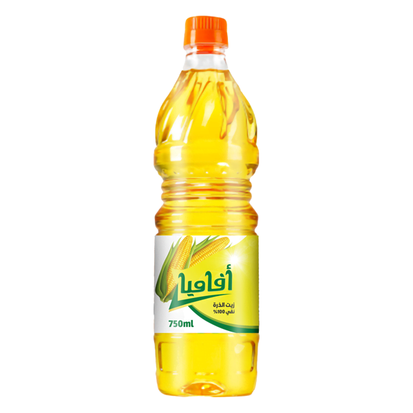 Pure Corn Oil Afamia 750ml Round Bottle