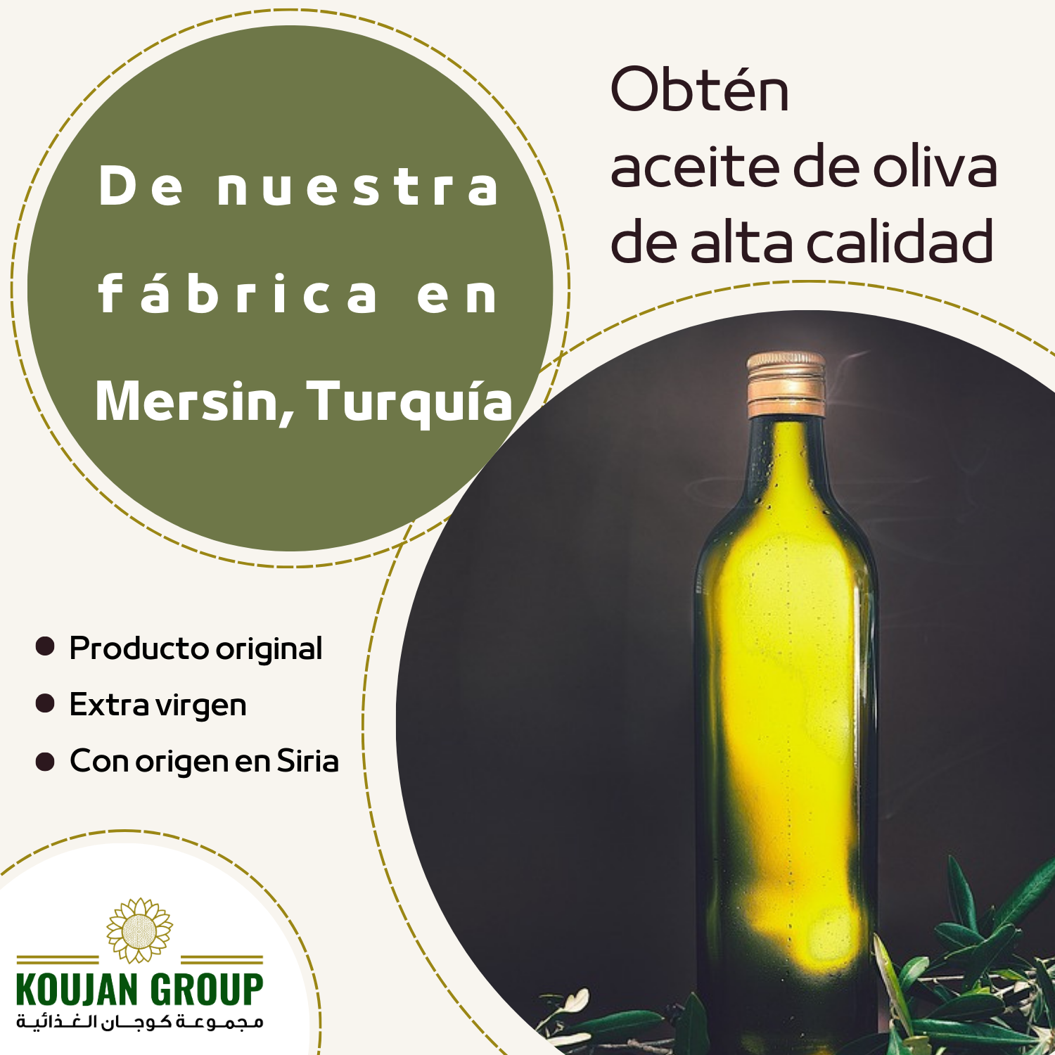 Importación de aceite de oliva sirio desde Turquía: ¡El contacto está a tu alcance!